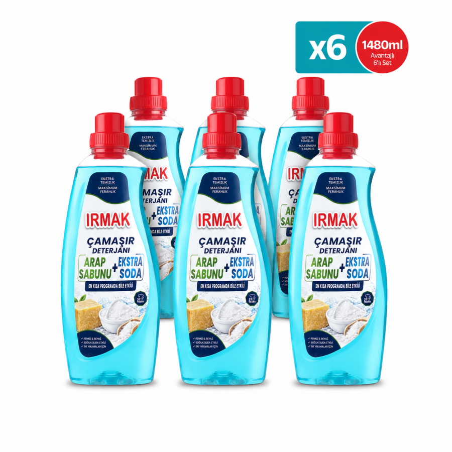 IRMAK Sıvı Çamaşır Deterjanı x6 Adet - 1480ml