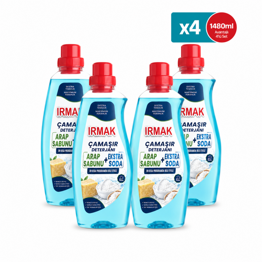 IRMAK Sıvı Çamaşır Deterjanı x4 Adet - 1480ml