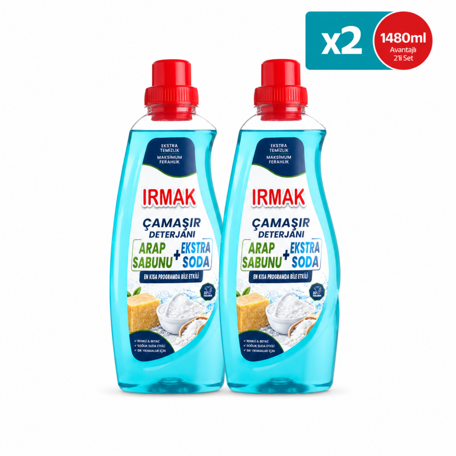 IRMAK Sıvı Çamaşır Deterjanı x2 Adet - 1480ml