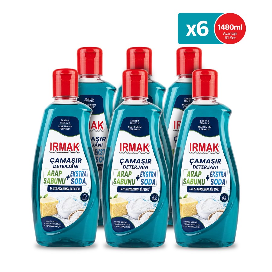 IRMAK Sıvı Çamaşır Deterjanı x6 Adet - 1480ml